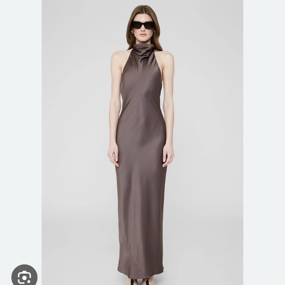 Anine Bing Eliana cowl neck dress - 100% silk